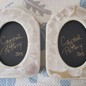 Crystal Pottery 3x5 picture frames 2 Count